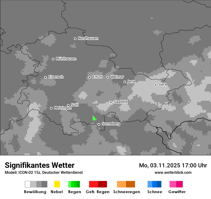 Modellkarten Signifikantes Wetter
