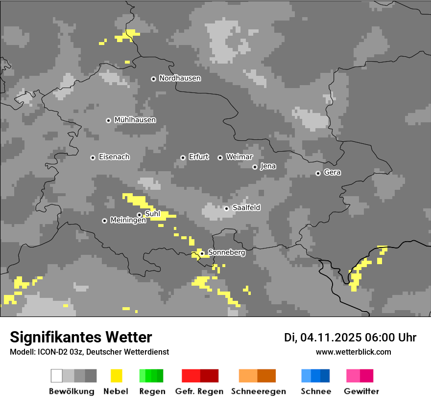 Modellkarten Signifikantes Wetter
