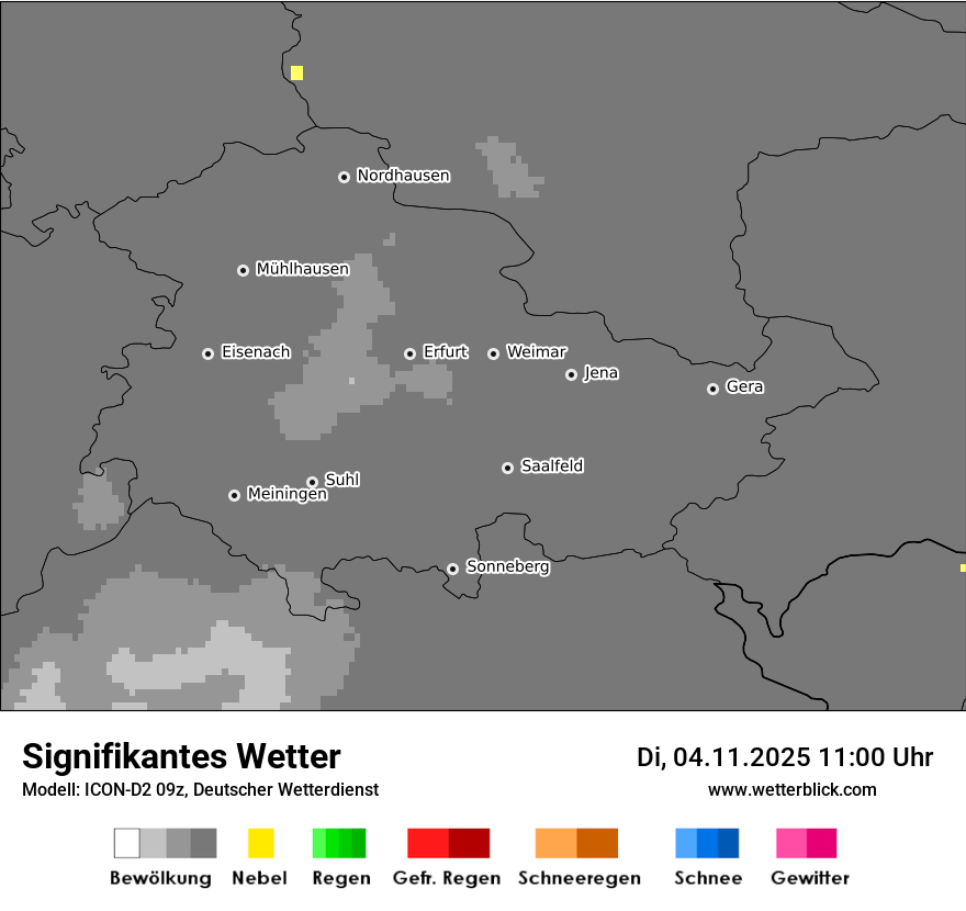 Modellkarten Signifikantes Wetter