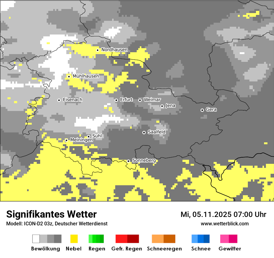 Modellkarten Signifikantes Wetter