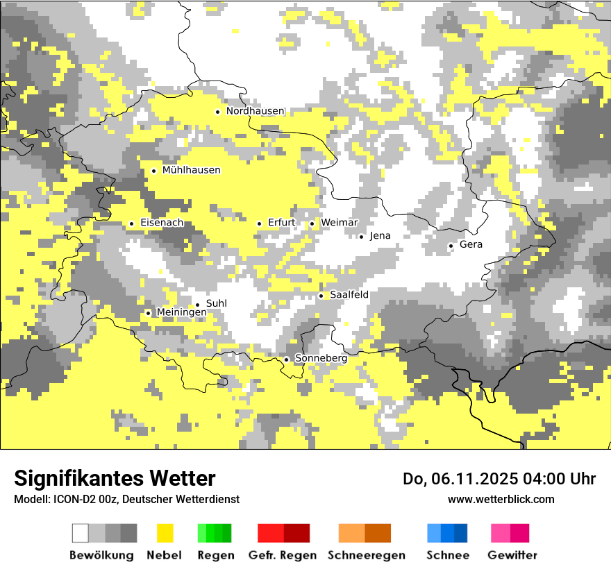 Modellkarten Signifikantes Wetter