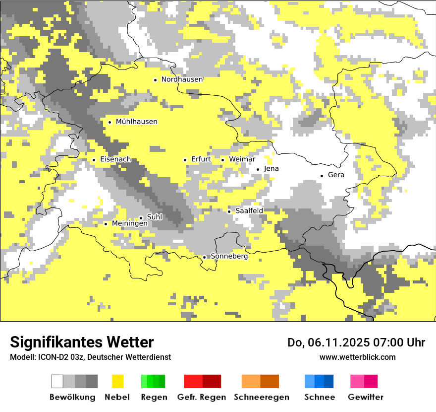 Modellkarten Signifikantes Wetter