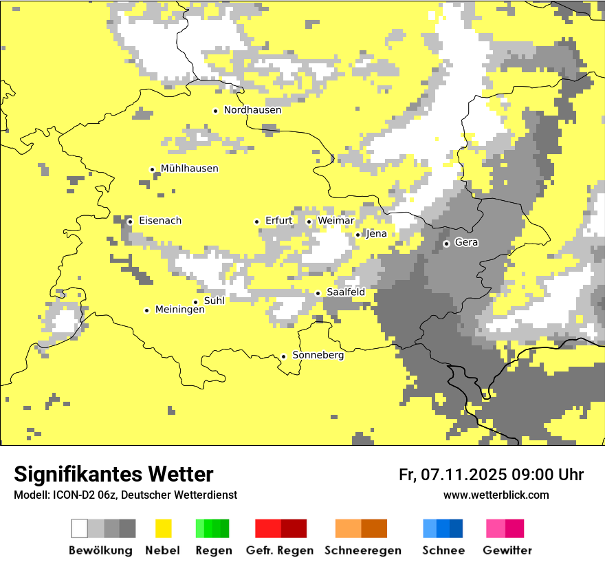 Modellkarten Signifikantes Wetter