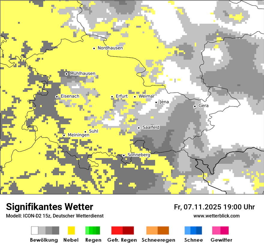 Modellkarten Signifikantes Wetter