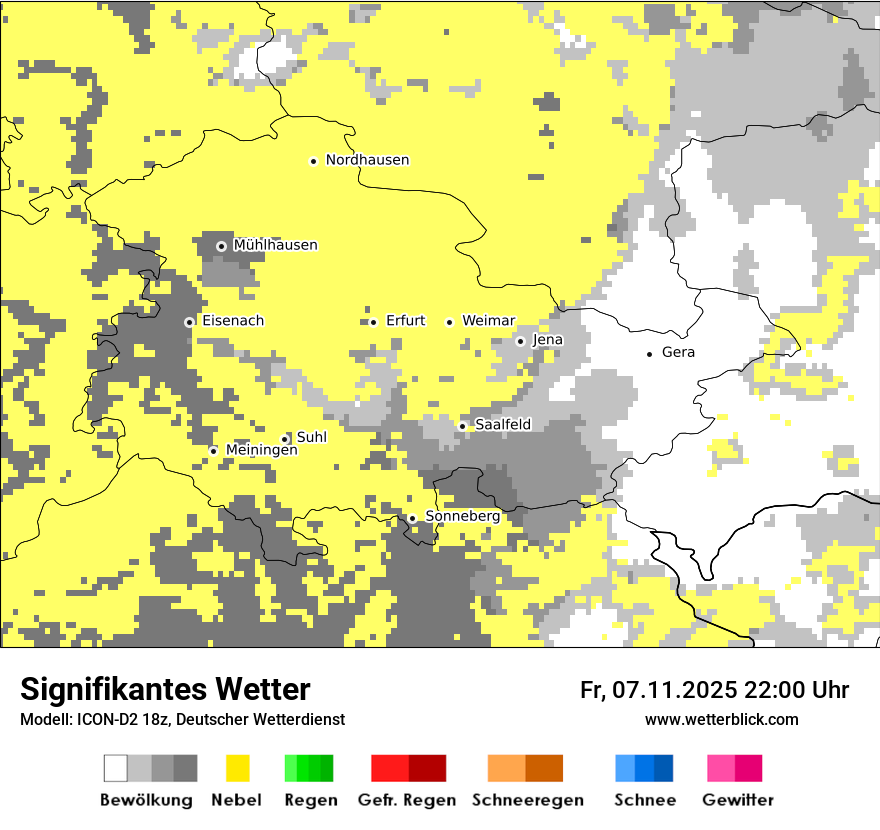 Modellkarten Signifikantes Wetter