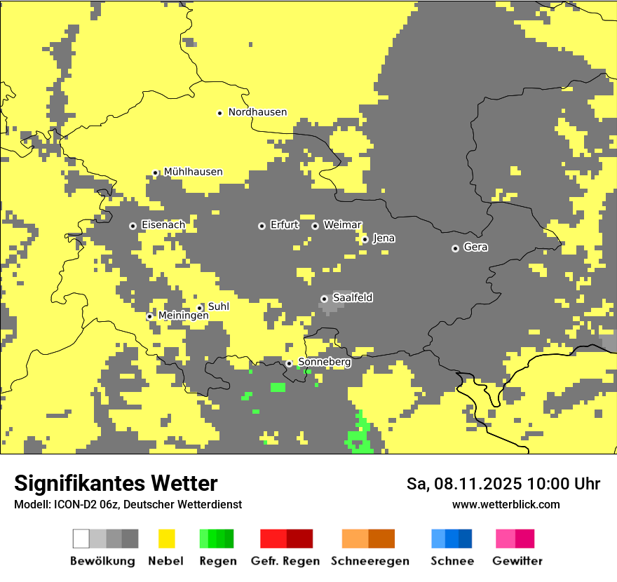 Modellkarten Signifikantes Wetter