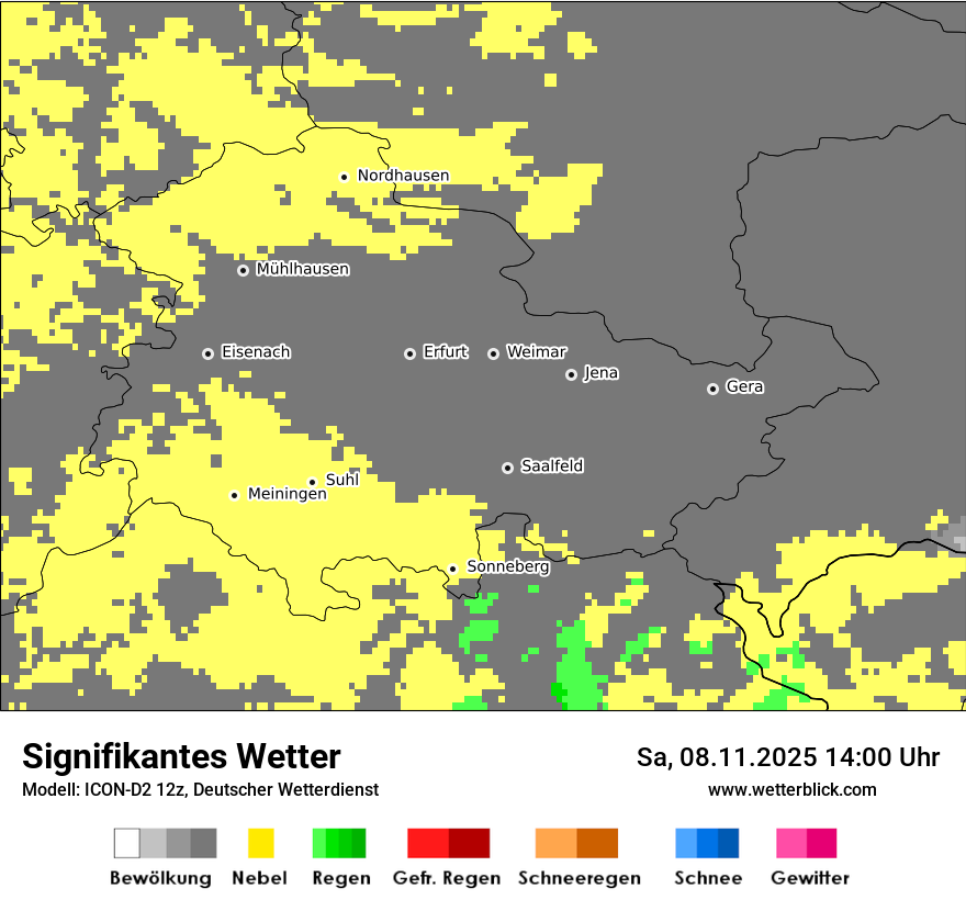 Modellkarten Signifikantes Wetter