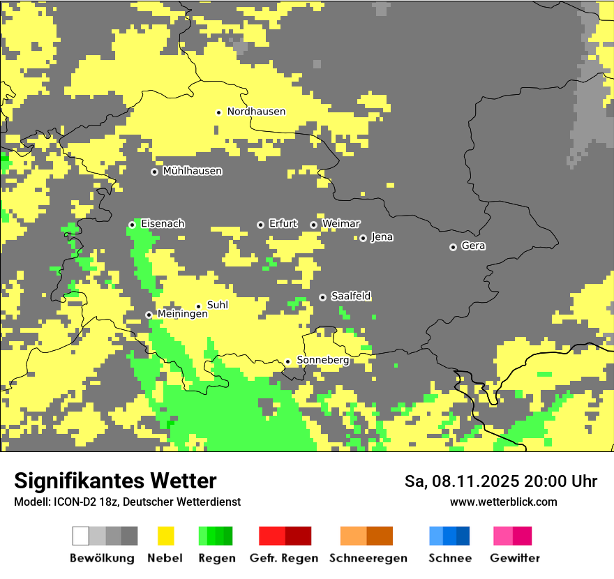 Modellkarten Signifikantes Wetter