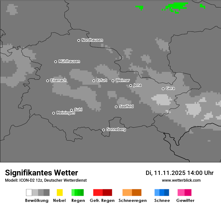 Modellkarten Signifikantes Wetter