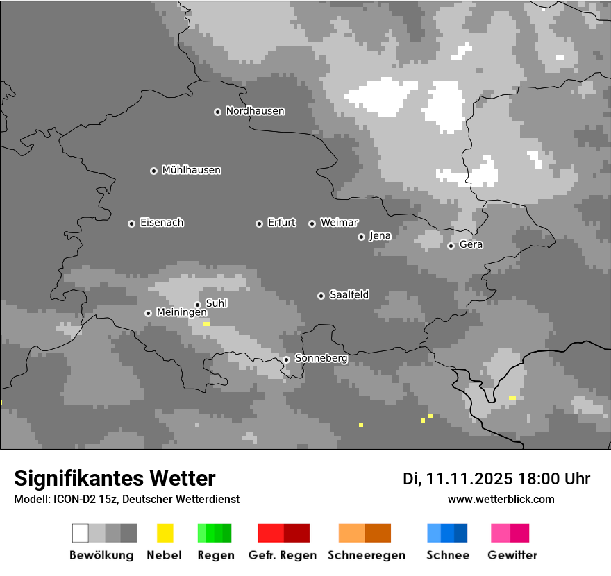 Modellkarten Signifikantes Wetter