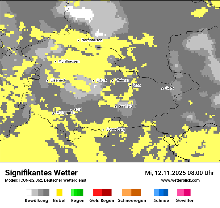 Modellkarten Signifikantes Wetter