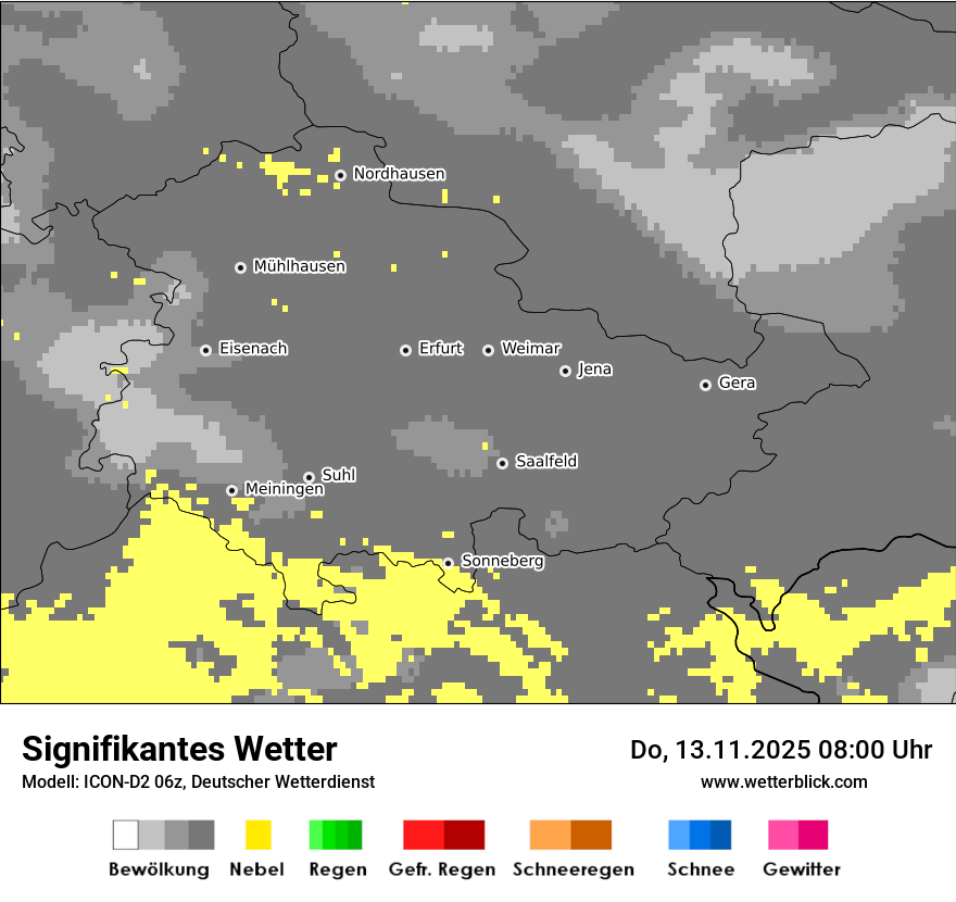 Modellkarten Signifikantes Wetter