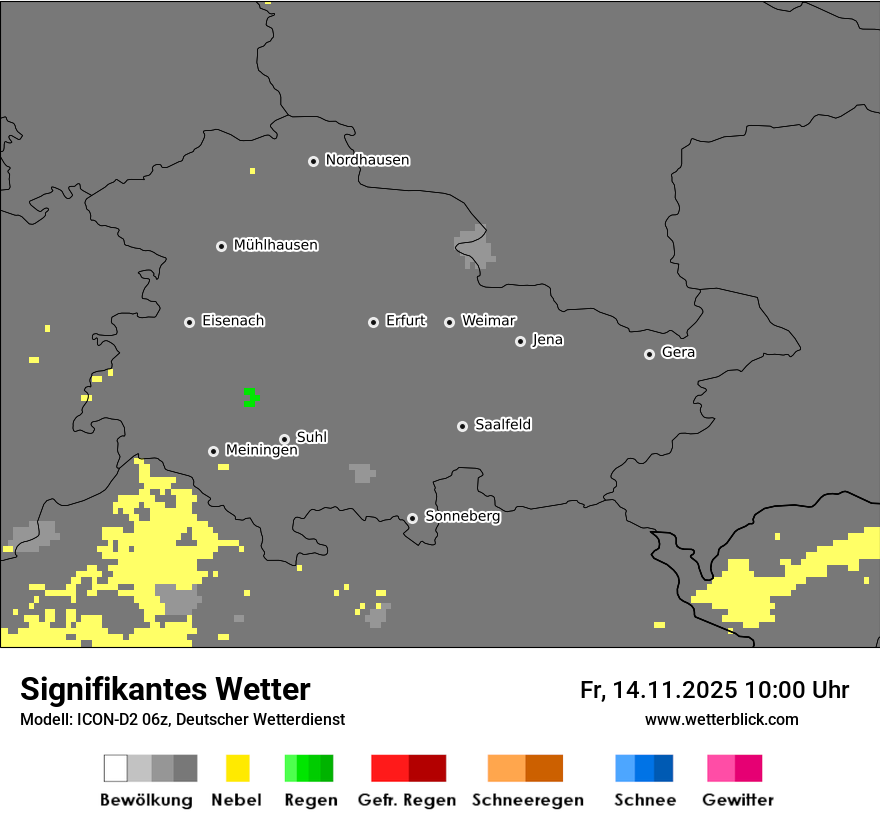 Modellkarten Signifikantes Wetter