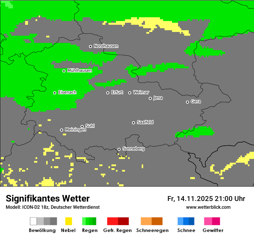 Modellkarten Signifikantes Wetter