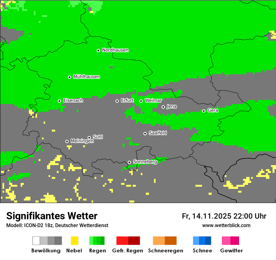 Modellkarten Signifikantes Wetter