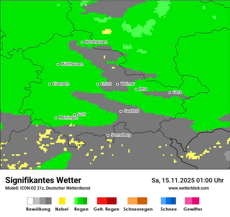 Modellkarten Signifikantes Wetter