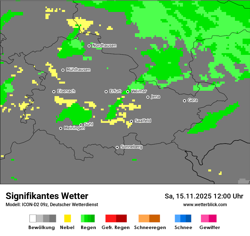 Modellkarten Signifikantes Wetter