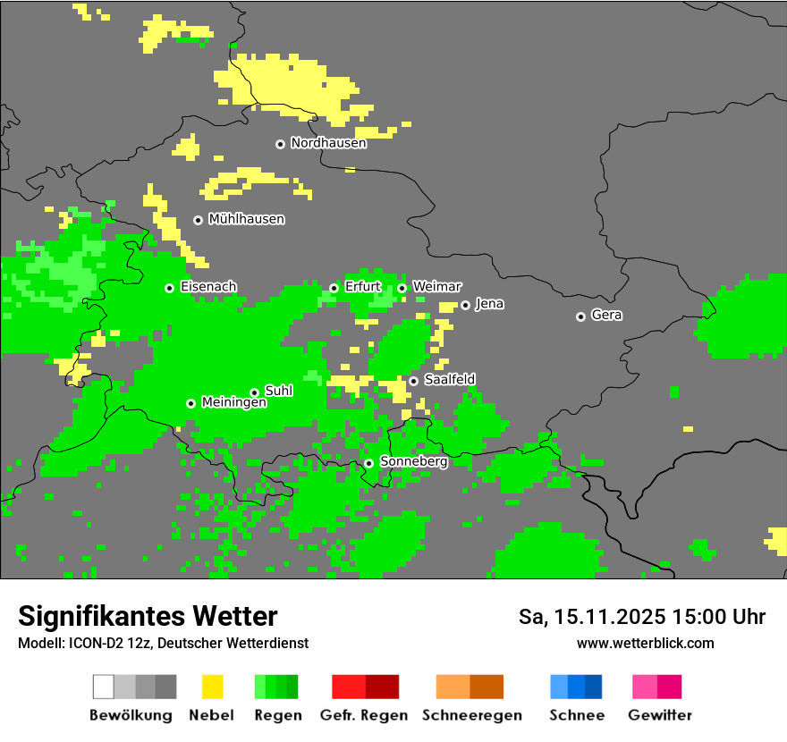 Modellkarten Signifikantes Wetter