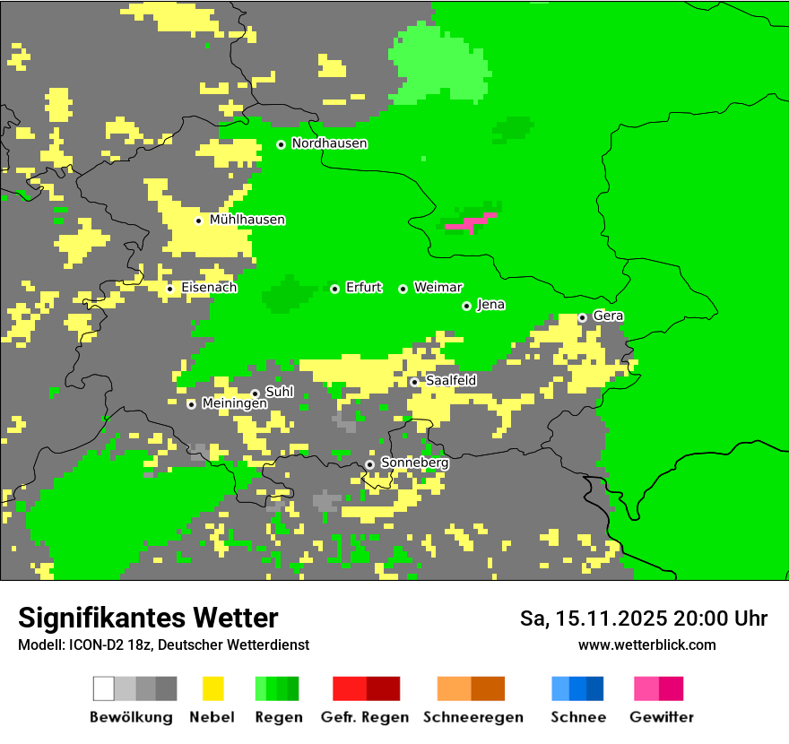 Modellkarten Signifikantes Wetter