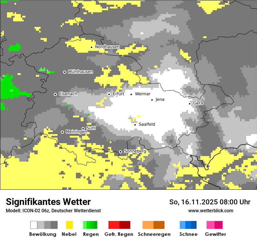 Modellkarten Signifikantes Wetter