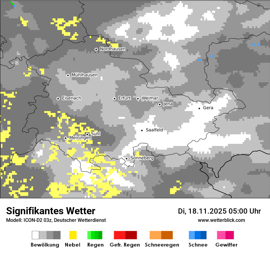 Modellkarten Signifikantes Wetter