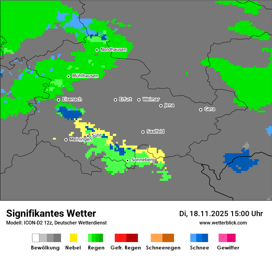 Modellkarten Signifikantes Wetter