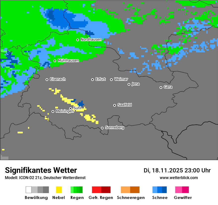 Modellkarten Signifikantes Wetter