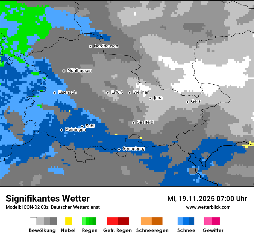 Modellkarten Signifikantes Wetter