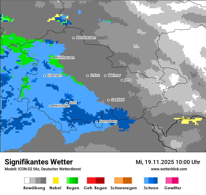 Modellkarten Signifikantes Wetter