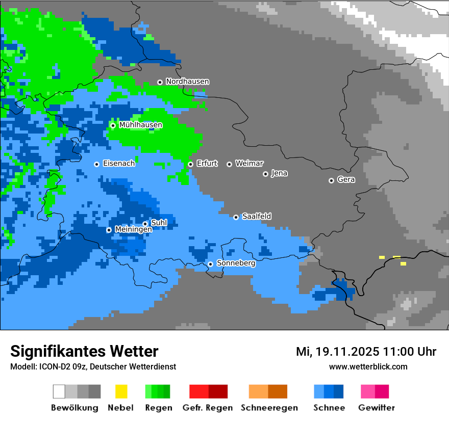 Modellkarten Signifikantes Wetter