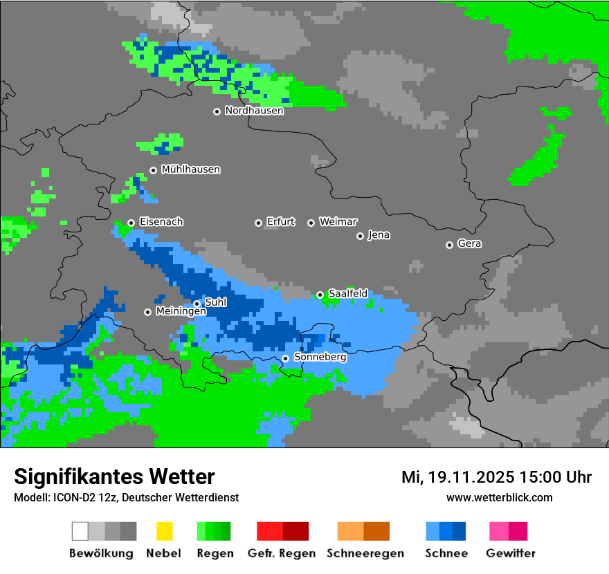 Modellkarten Signifikantes Wetter