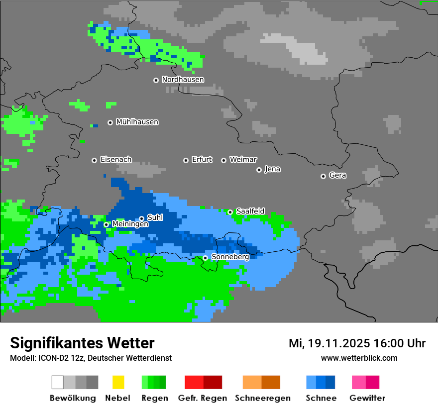 Modellkarten Signifikantes Wetter
