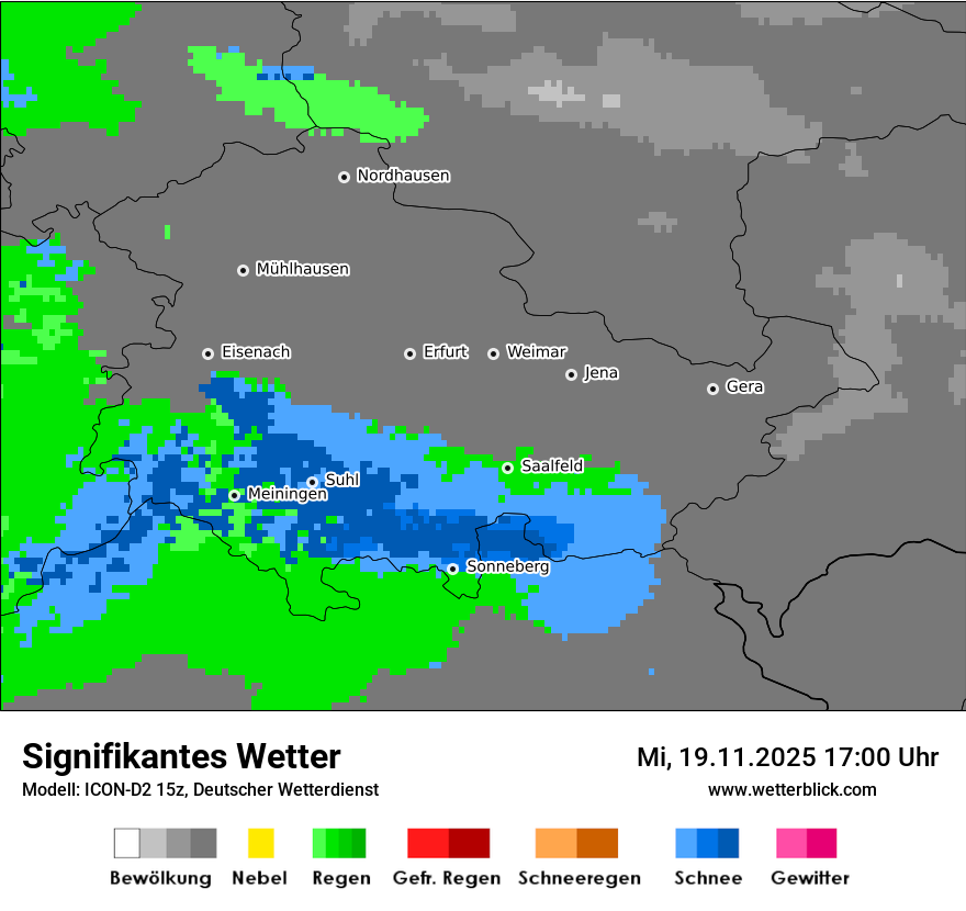 Modellkarten Signifikantes Wetter