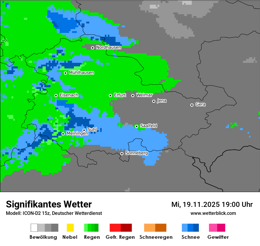 Modellkarten Signifikantes Wetter
