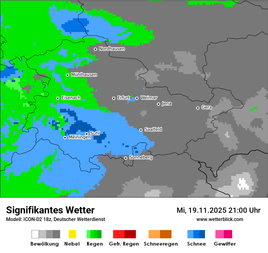 Modellkarten Signifikantes Wetter