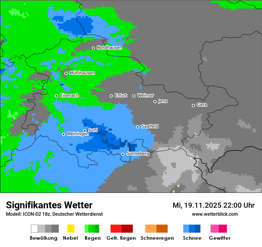 Modellkarten Signifikantes Wetter
