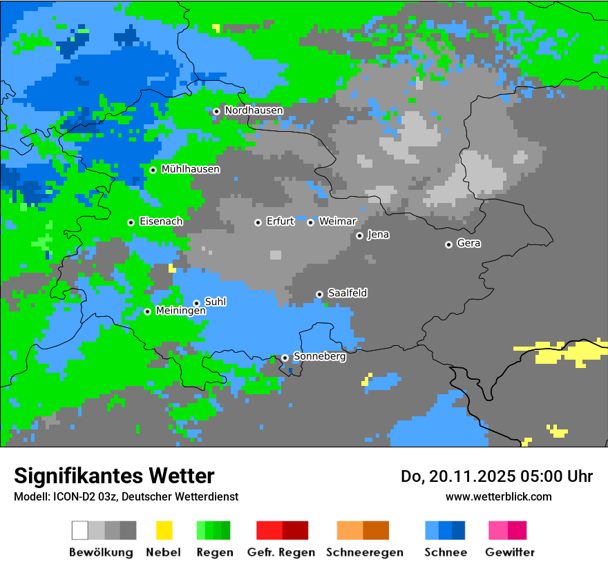 Modellkarten Signifikantes Wetter