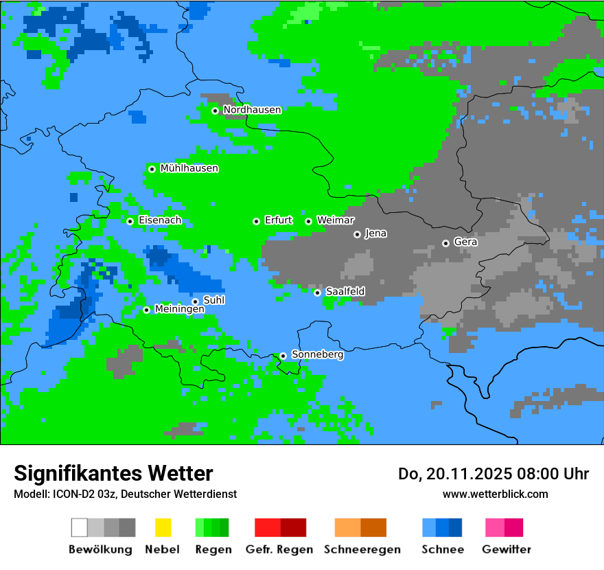 Modellkarten Signifikantes Wetter