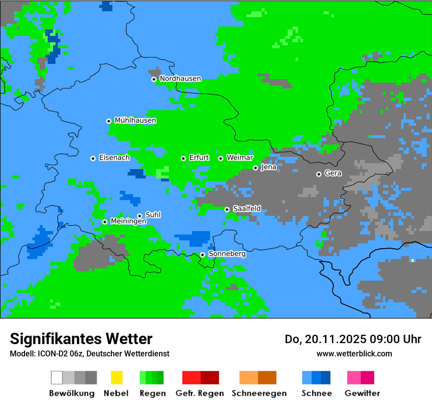Modellkarten Signifikantes Wetter
