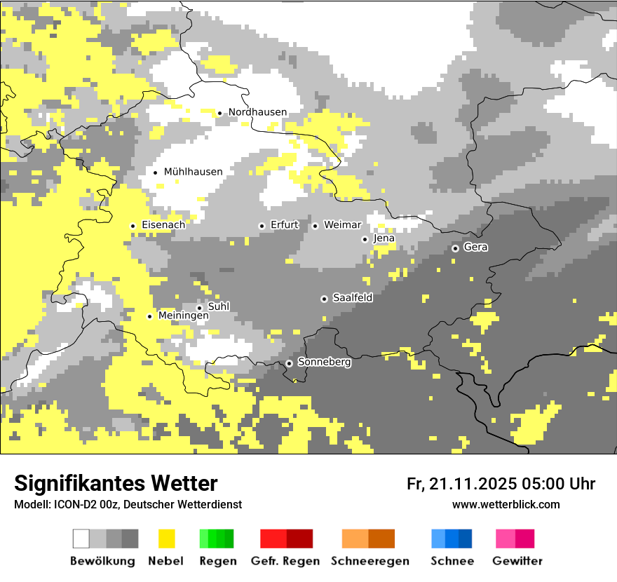 Modellkarten Signifikantes Wetter