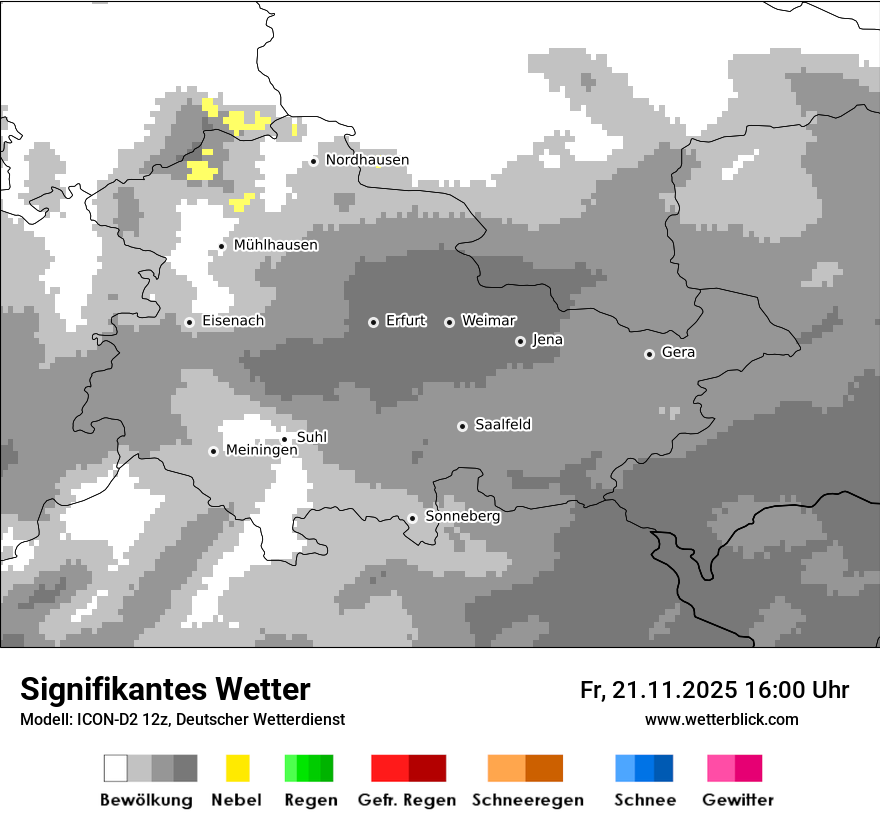 Modellkarten Signifikantes Wetter
