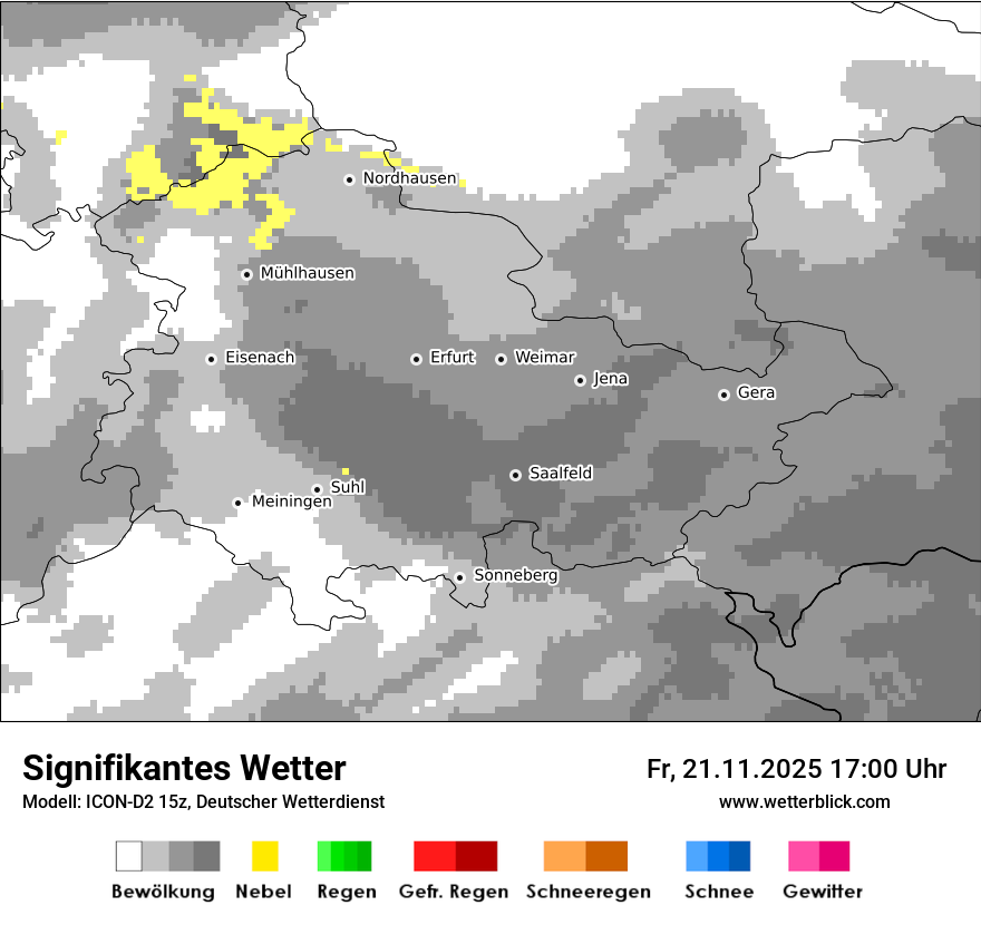Modellkarten Signifikantes Wetter