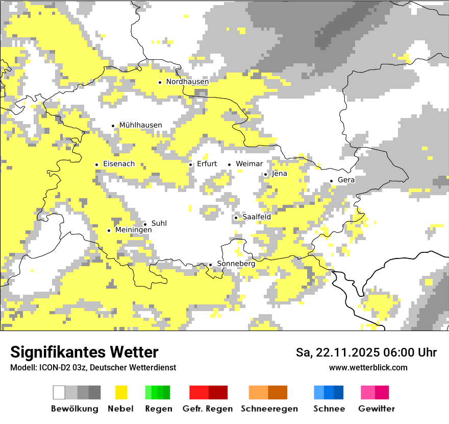 Modellkarten Signifikantes Wetter