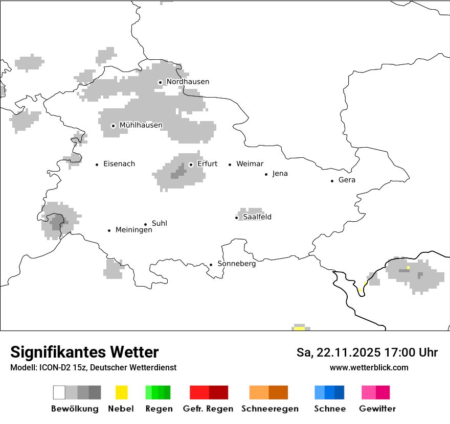 Modellkarten Signifikantes Wetter