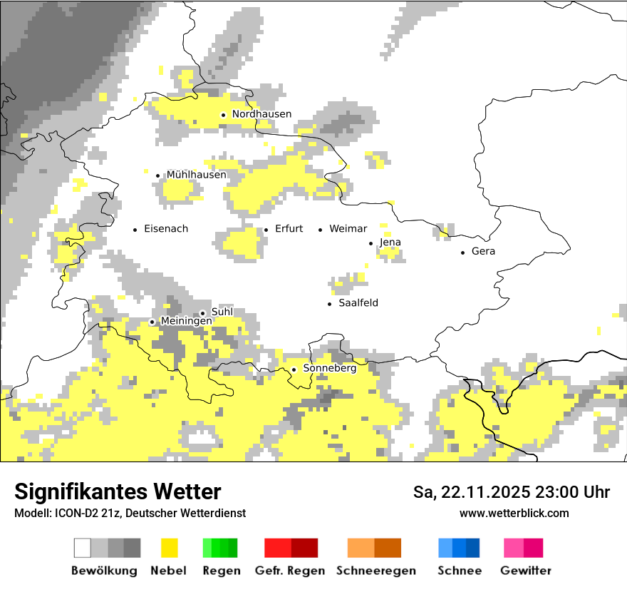 Modellkarten Signifikantes Wetter