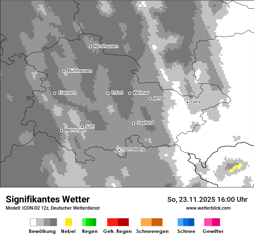 Modellkarten Signifikantes Wetter