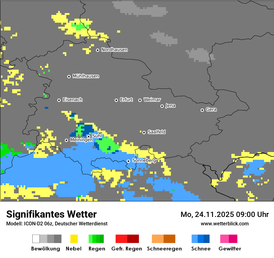Modellkarten Signifikantes Wetter