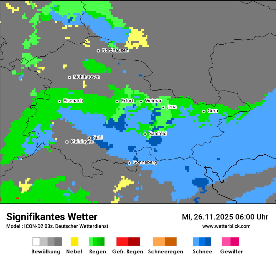 Modellkarten Signifikantes Wetter