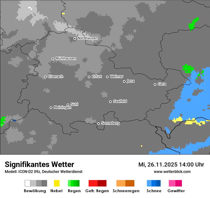 Modellkarten Signifikantes Wetter