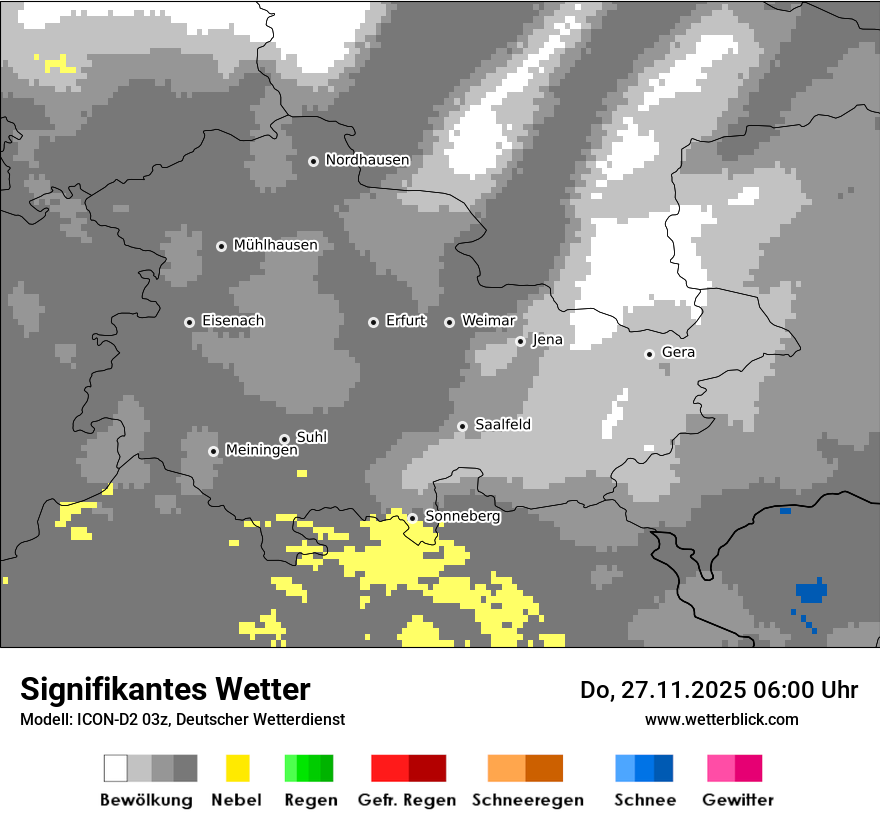 Modellkarten Signifikantes Wetter